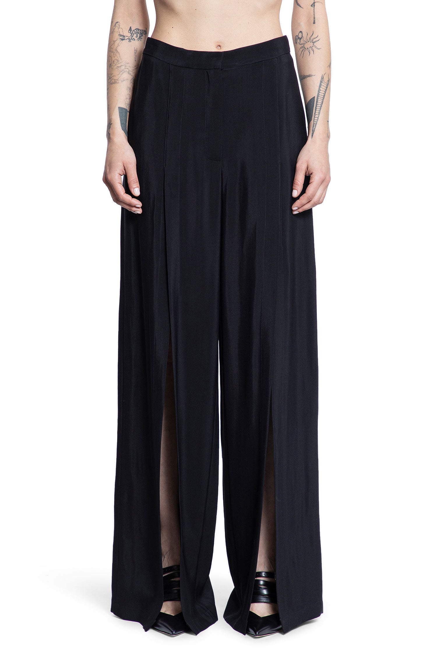 MUGLER WOMAN BLACK TROUSERS