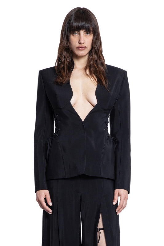 MUGLER WOMAN BLACK BLAZERS