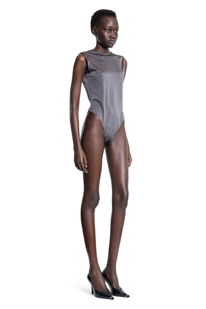 MUGLER WOMAN GREY BODYSUITS