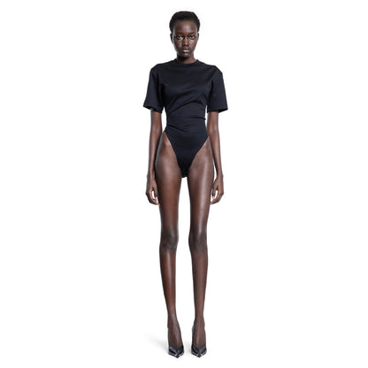 MUGLER WOMAN BLACK BODYSUITS