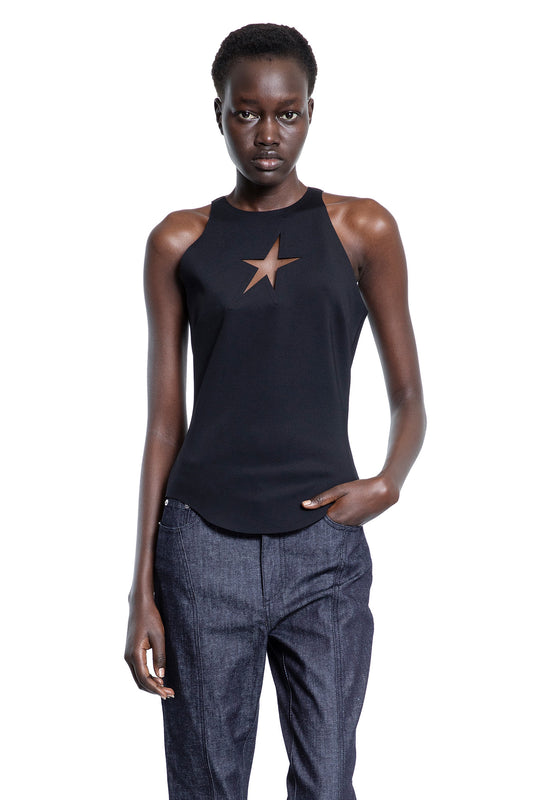 MUGLER WOMAN BLACK TOPS