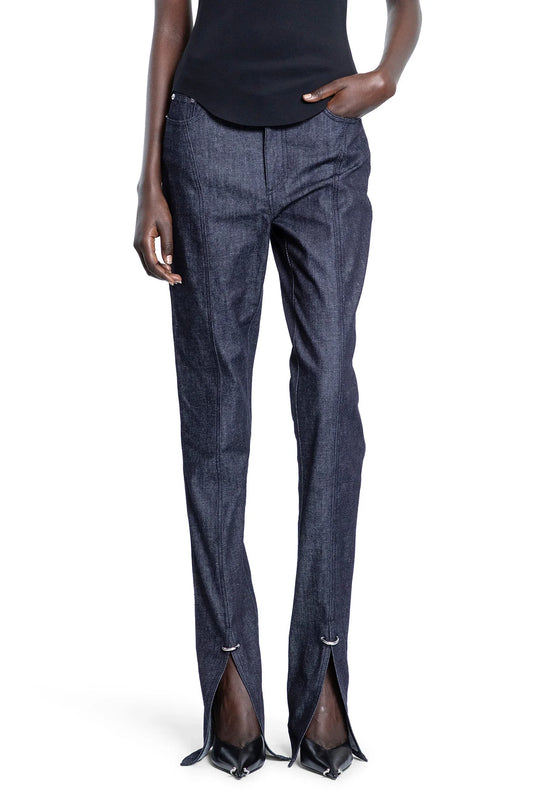 Pierced Raw Denim Skinny Jeans - Antonioli.eu