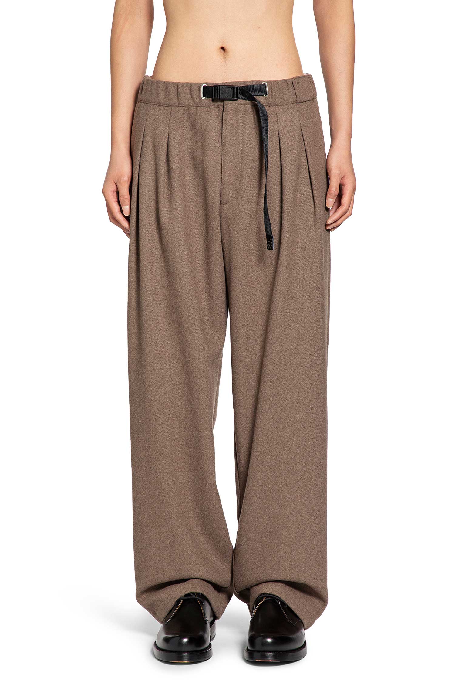 Drawstring Pants in Wool Blend