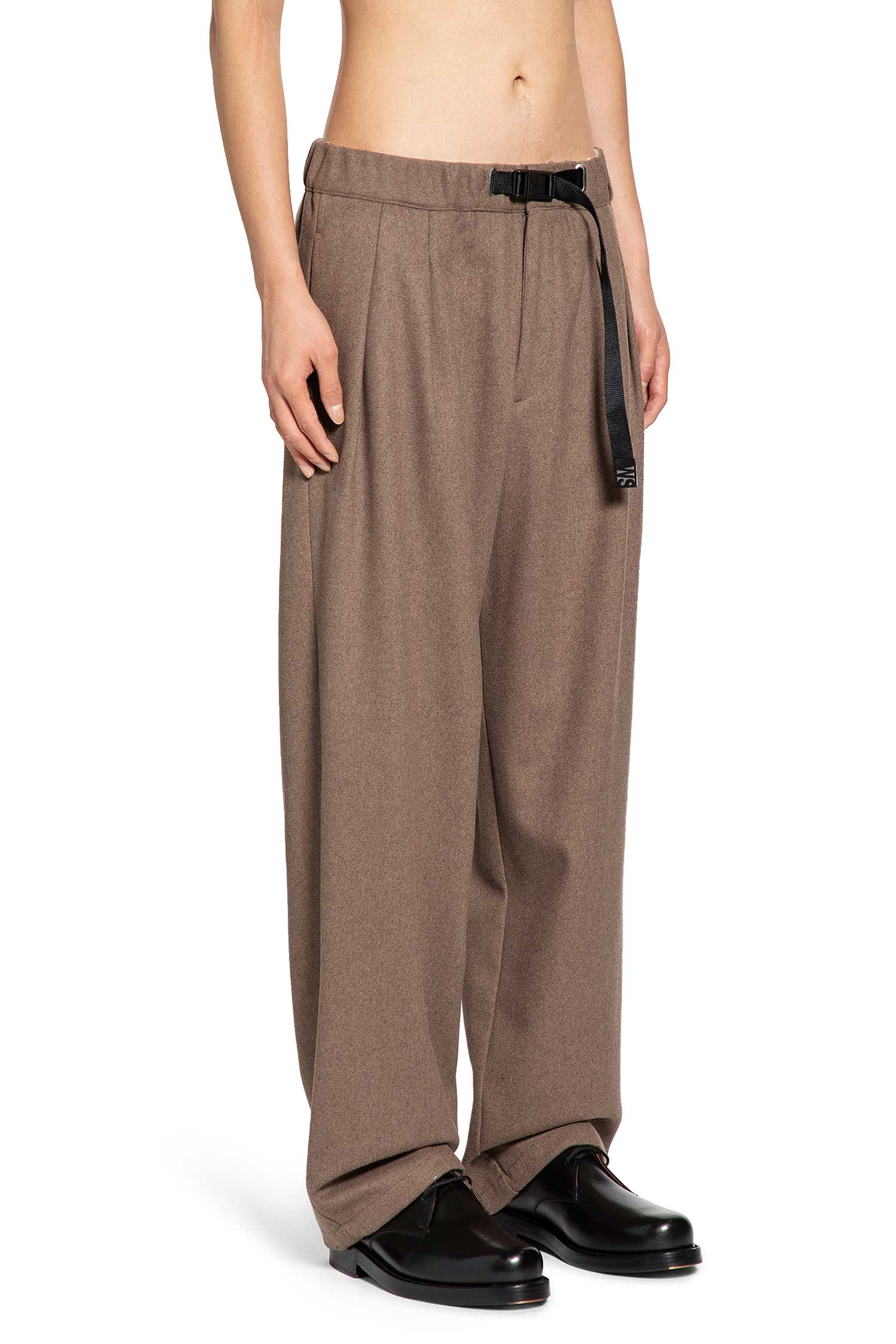 Drawstring Pants in Wool Blend