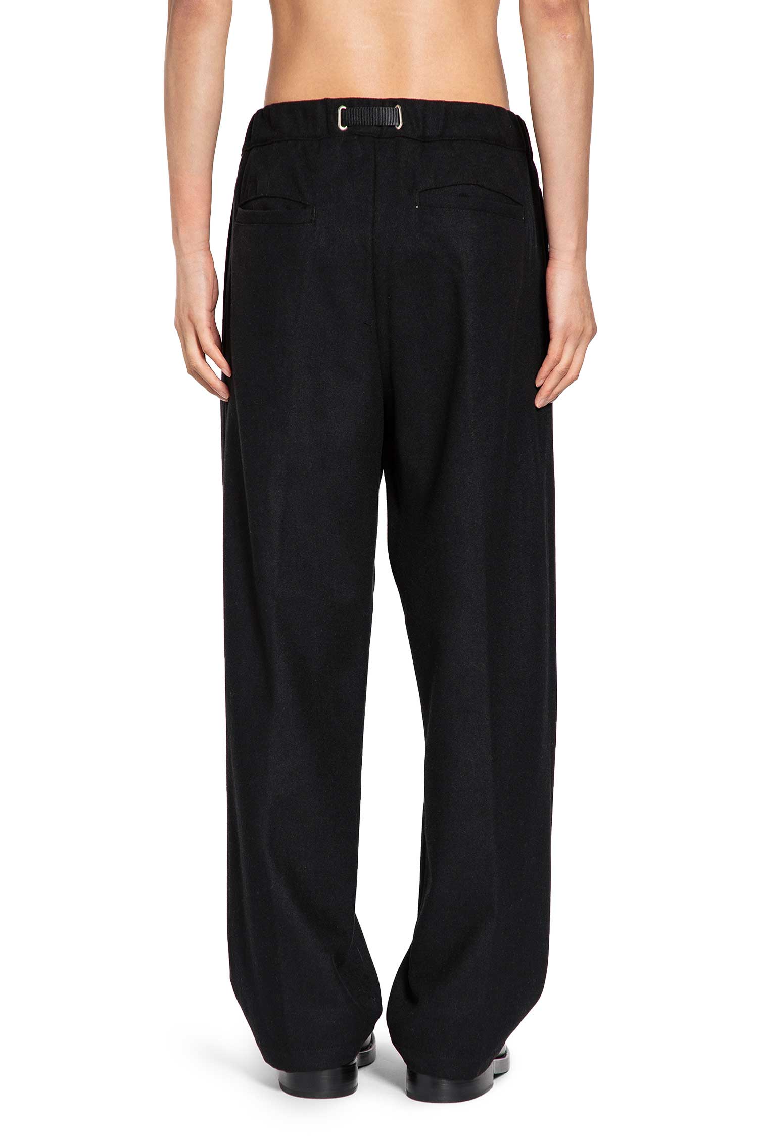 Drawstring Pants in Wool Blend