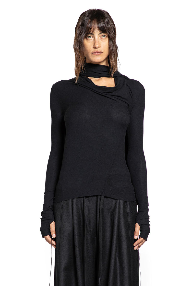 Ribbed Scarf Top