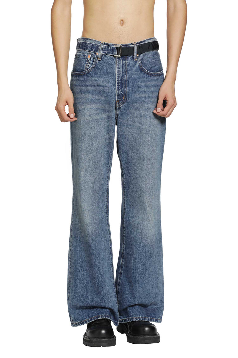 SACAI Levi's x Sacai Belted Flare Pants man