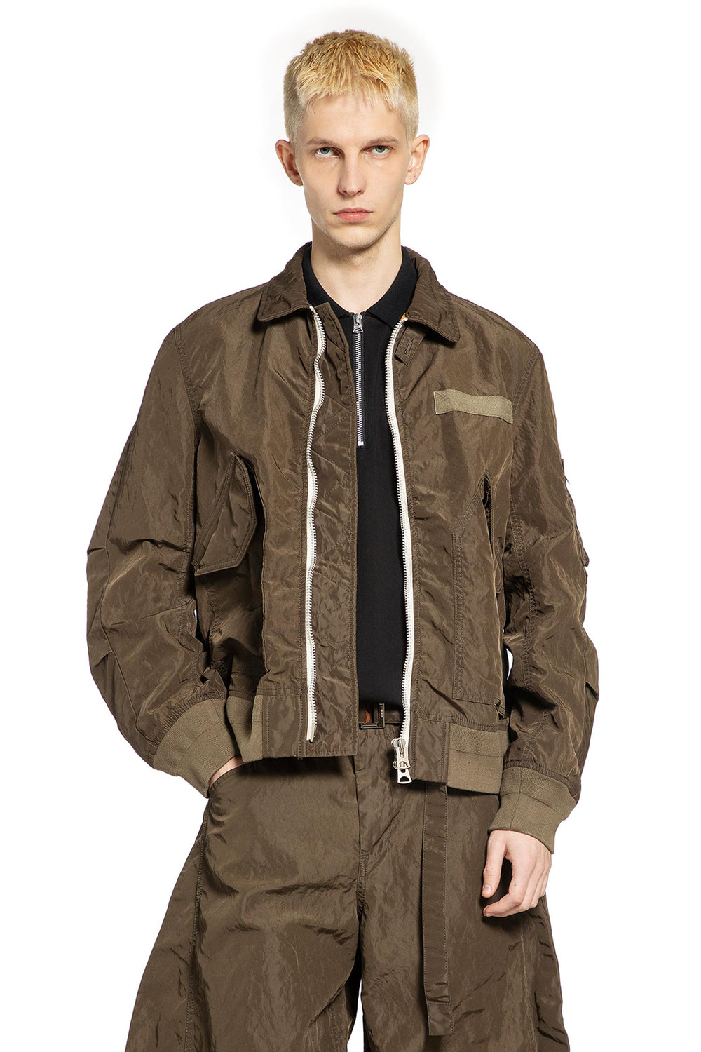 SACAI Treated Nylon Twill Blouson man