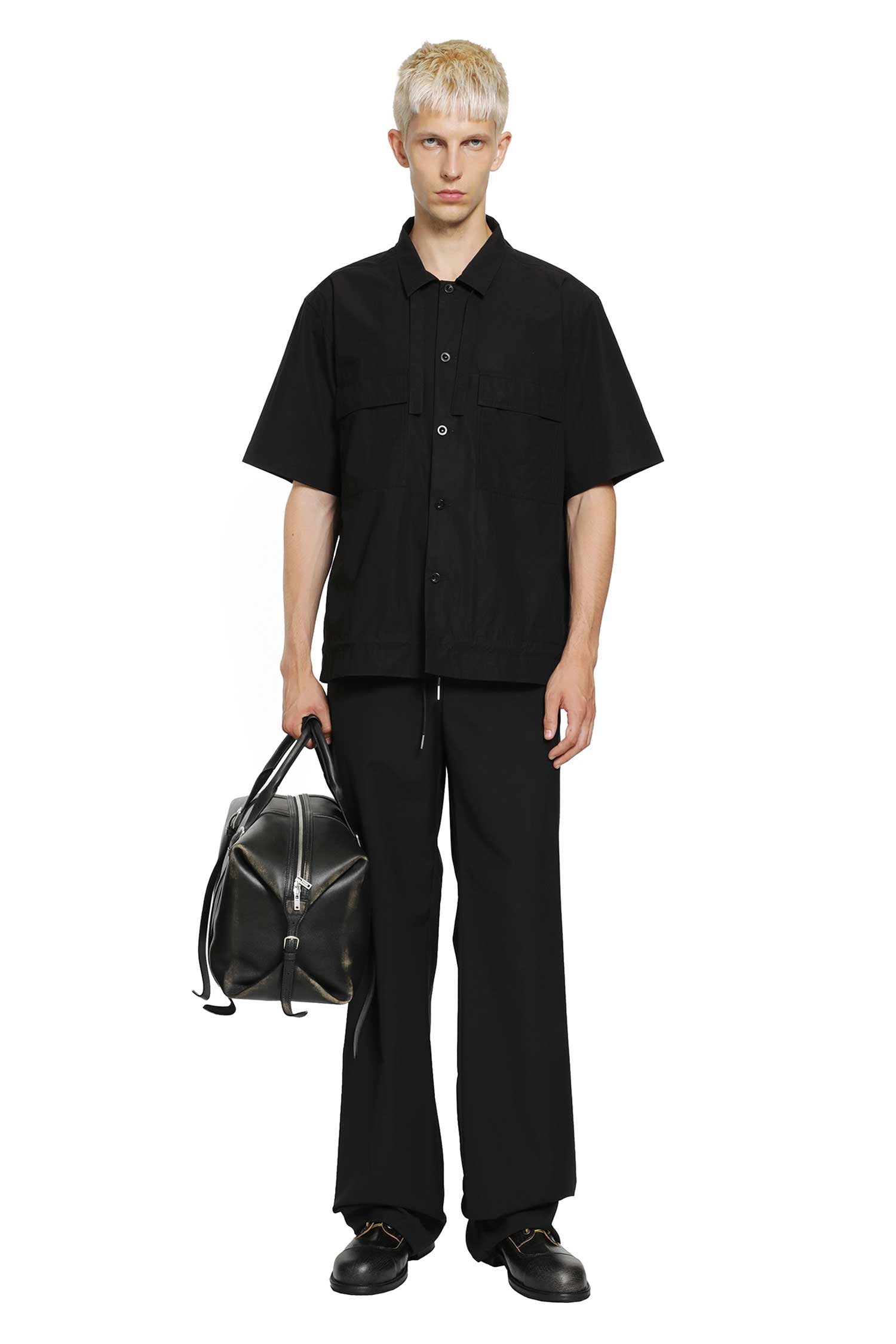 SACAI Cotton Typewriter Shirt man