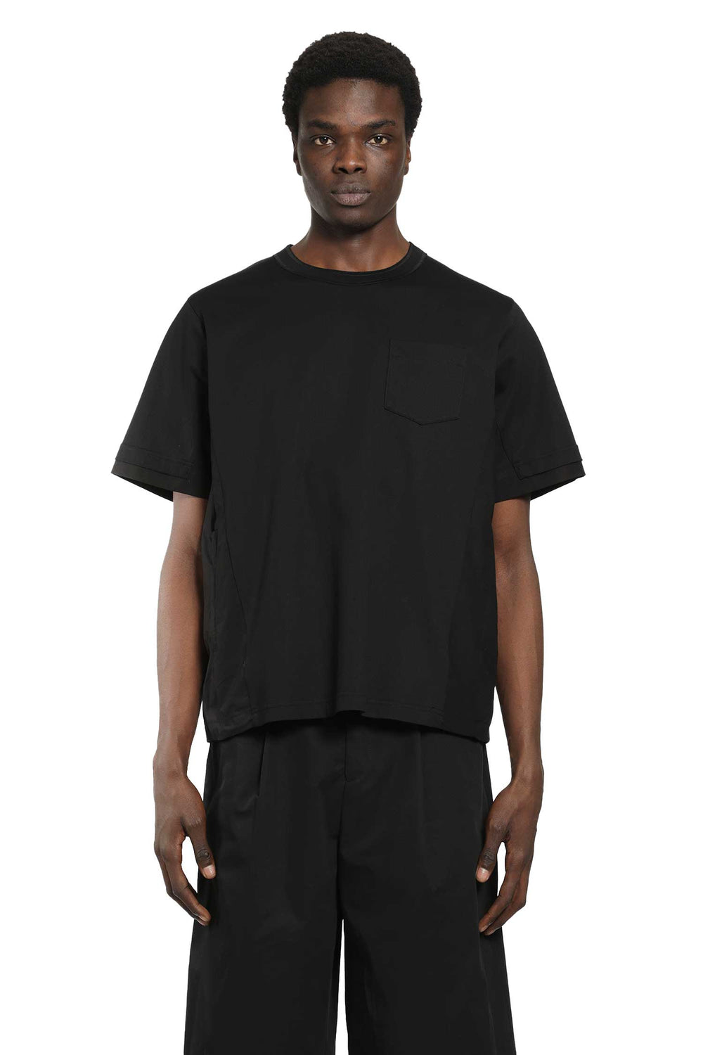 SACAI Cotton Typewriter x Cotton Jersey T-Shirt man
