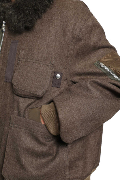 Wool Melton Blouson Jacket