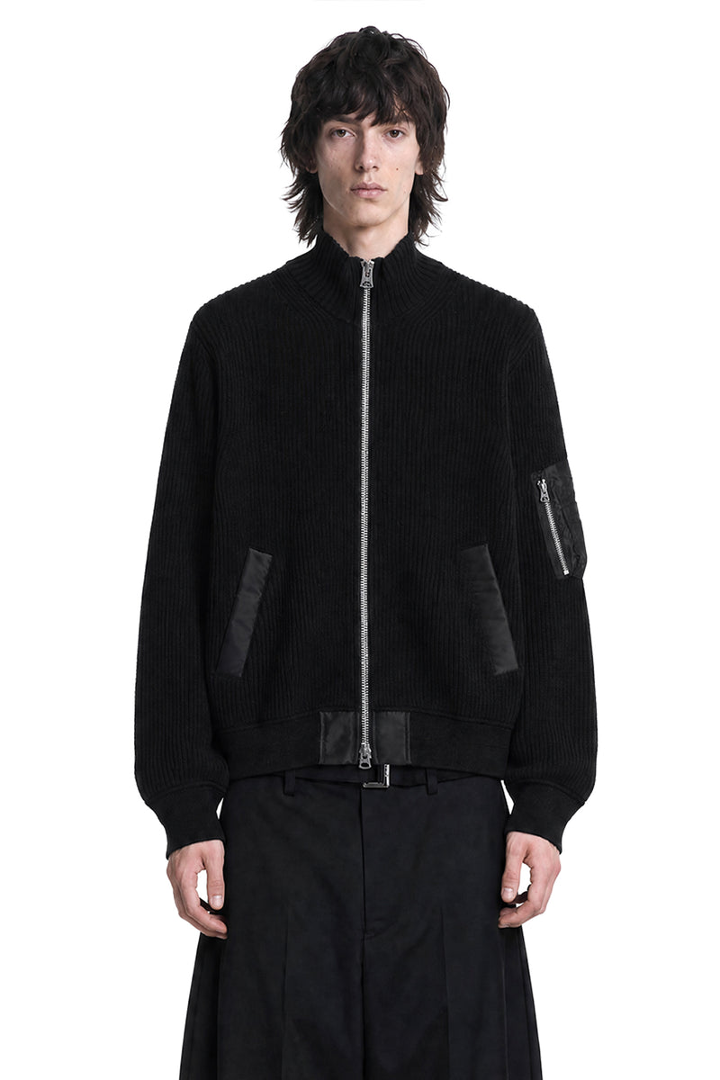 SACAI Wool Knit Blouson man