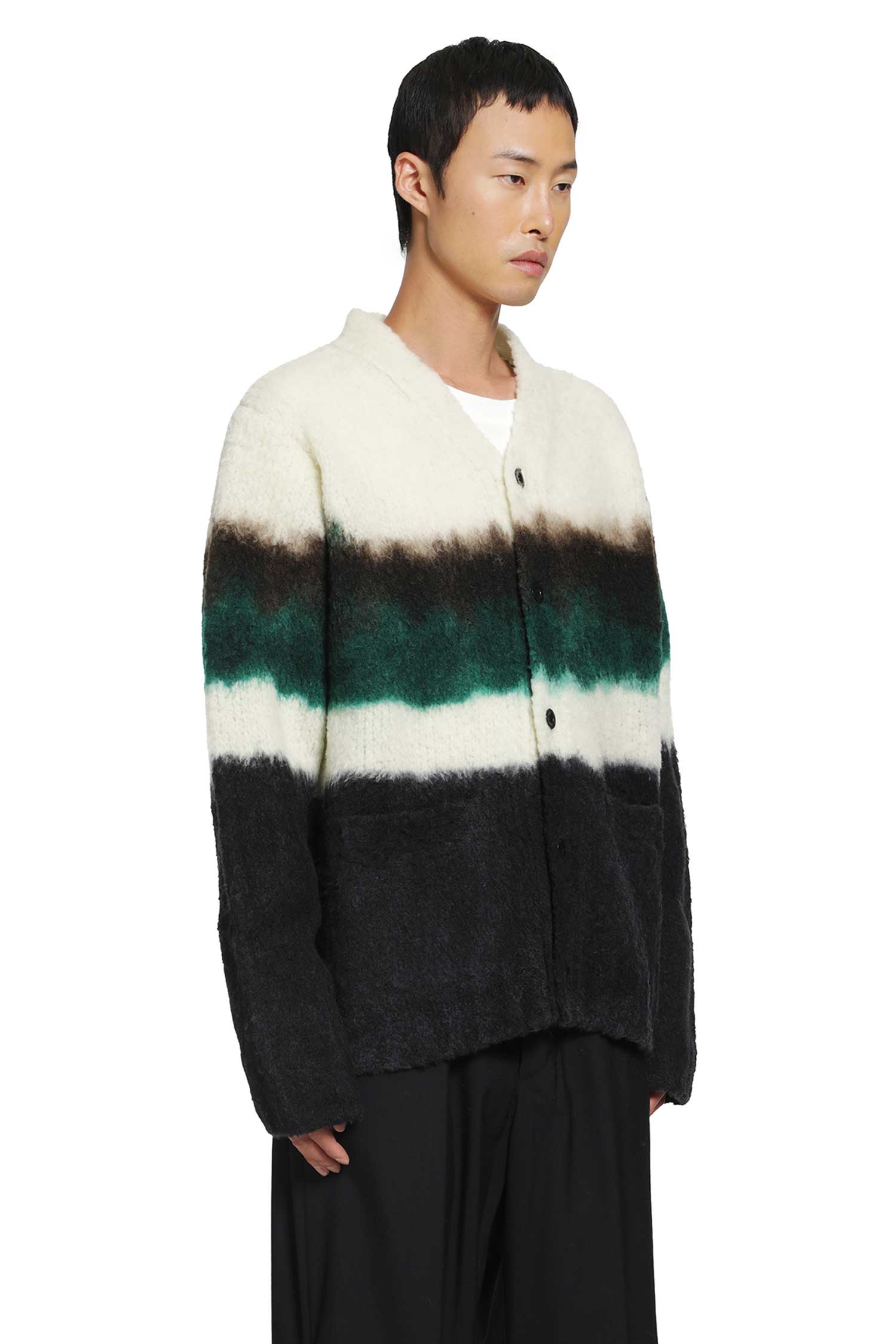 Chusen-Dyed Knit Cardigan