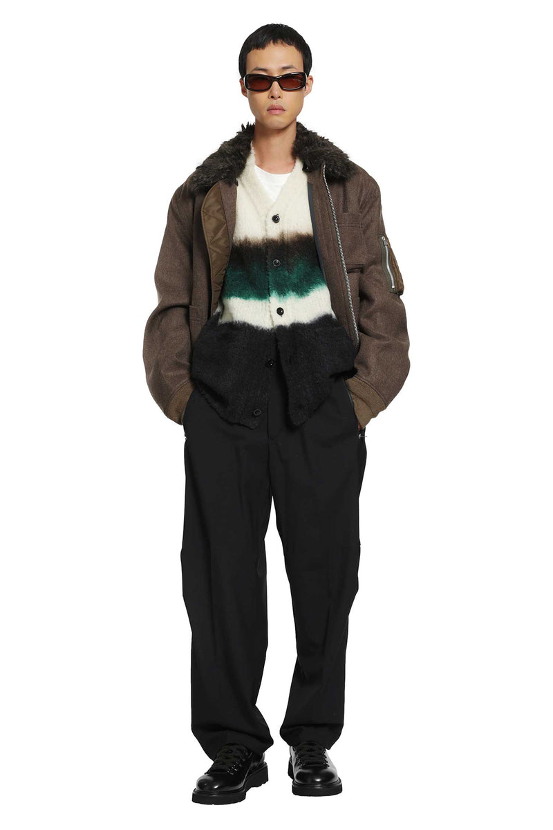 SACAI Chusen-Dyed Knit Cardigan man