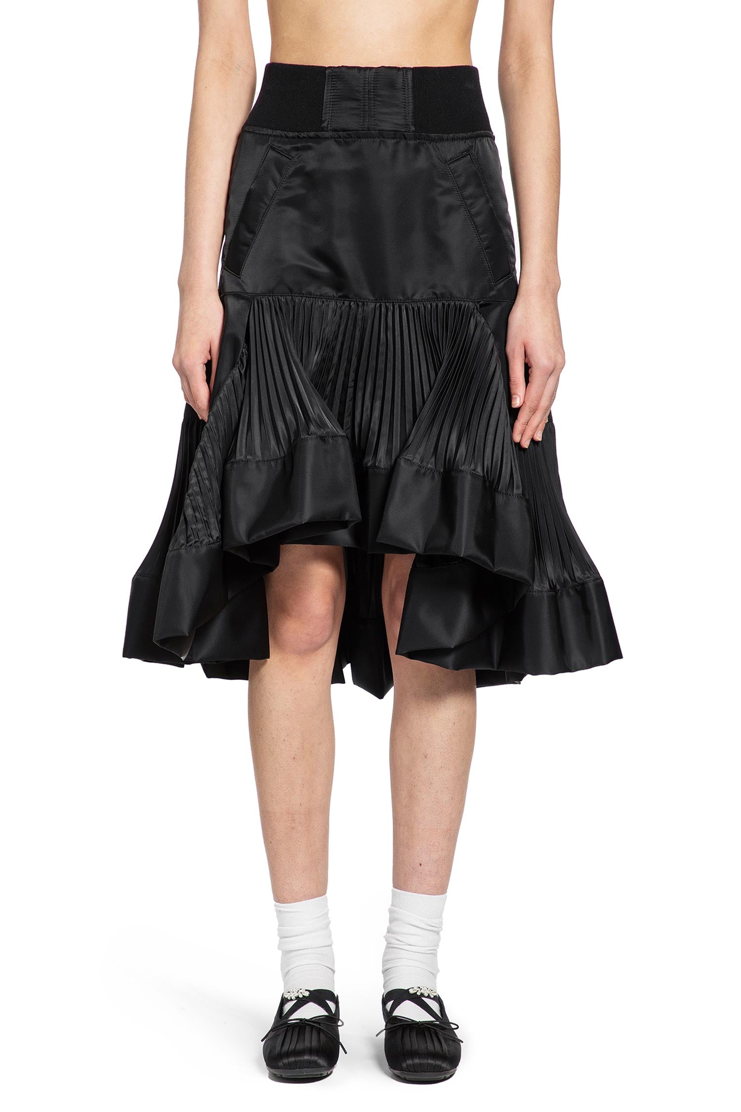 Nylon Twill Skirt