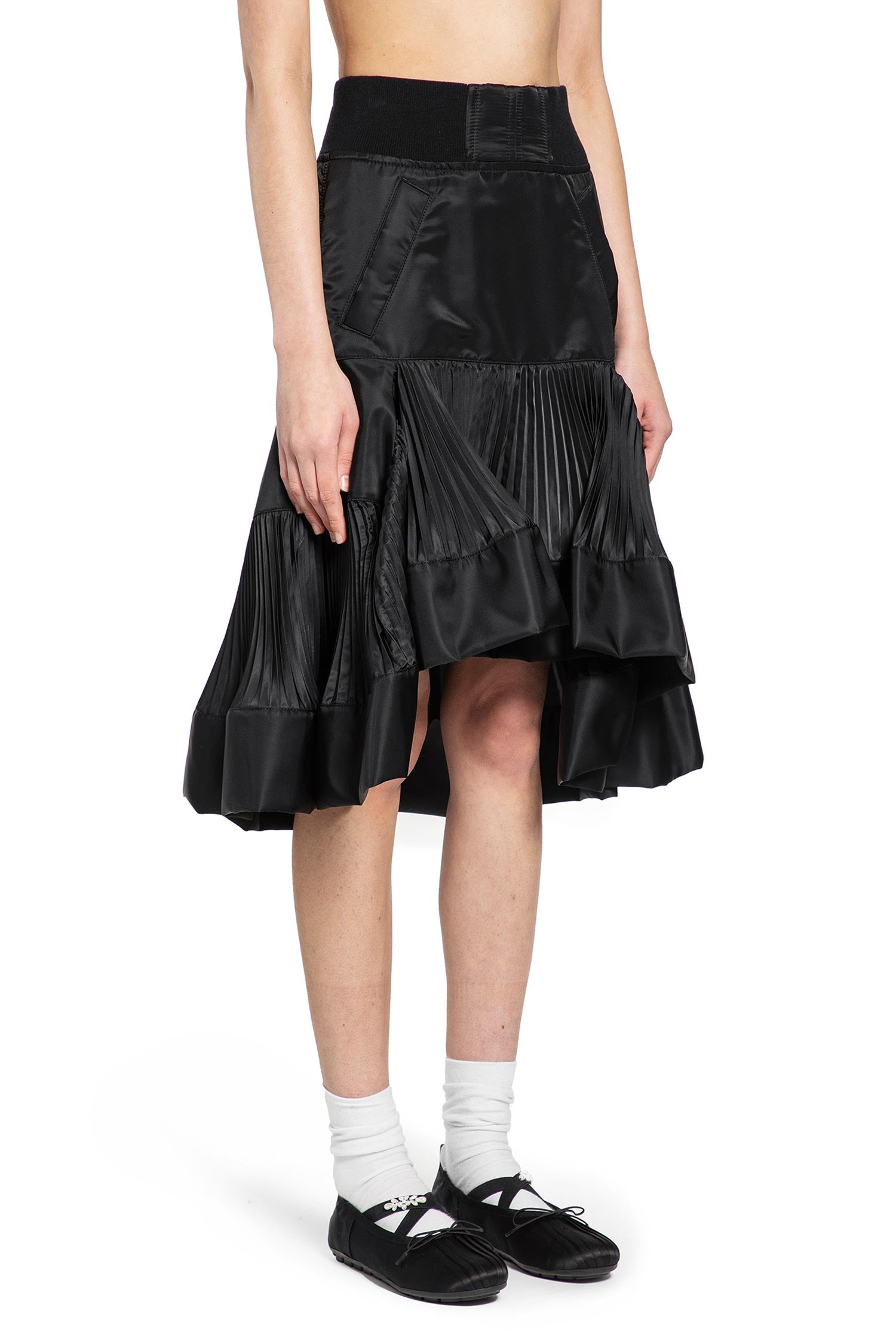 Nylon Twill Skirt