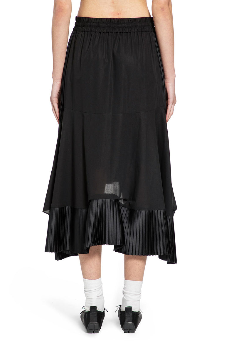 SACAI Cotton Broadcloth Skirt woman
