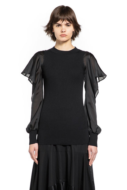 Satin x Cotton Knit Sweater