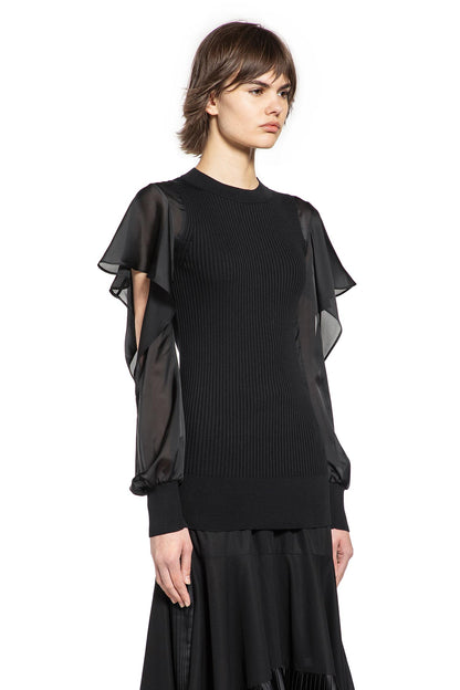 Satin x Cotton Knit Sweater