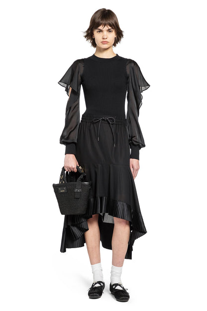 Satin x Cotton Knit Sweater