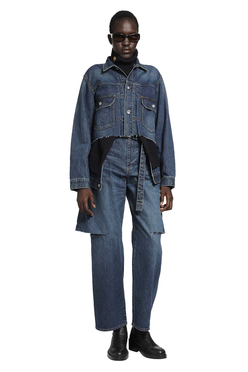 SACAI Denim Pants woman