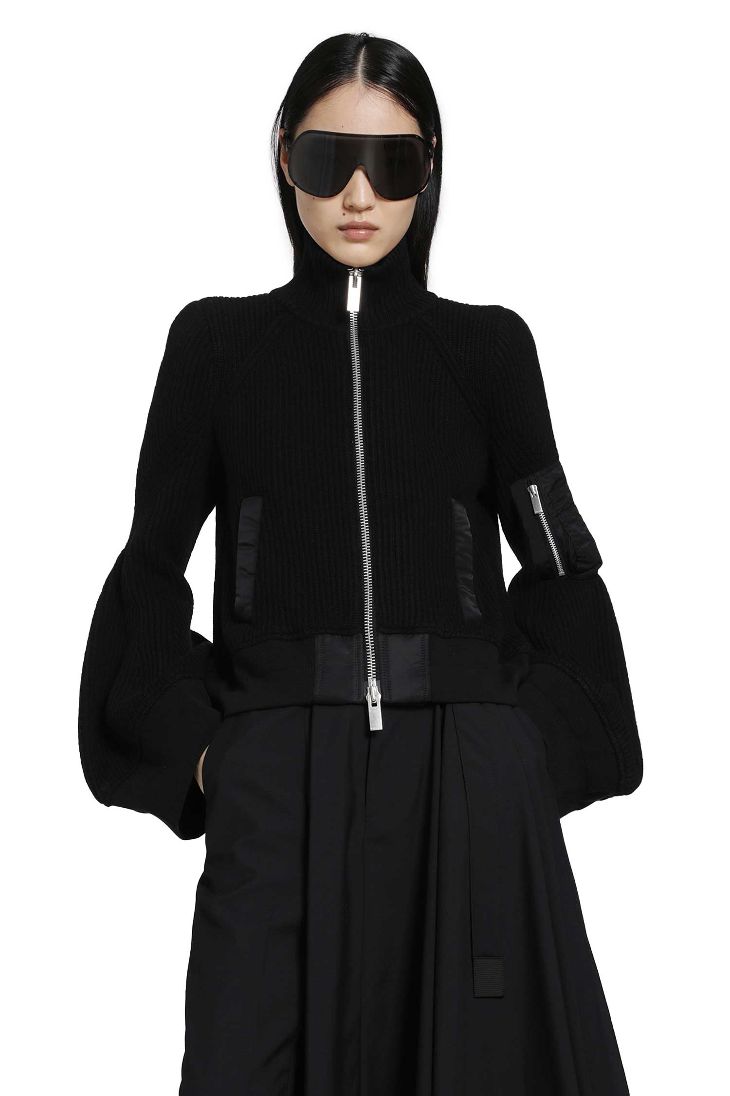 Leather x Wool Melton Jacket