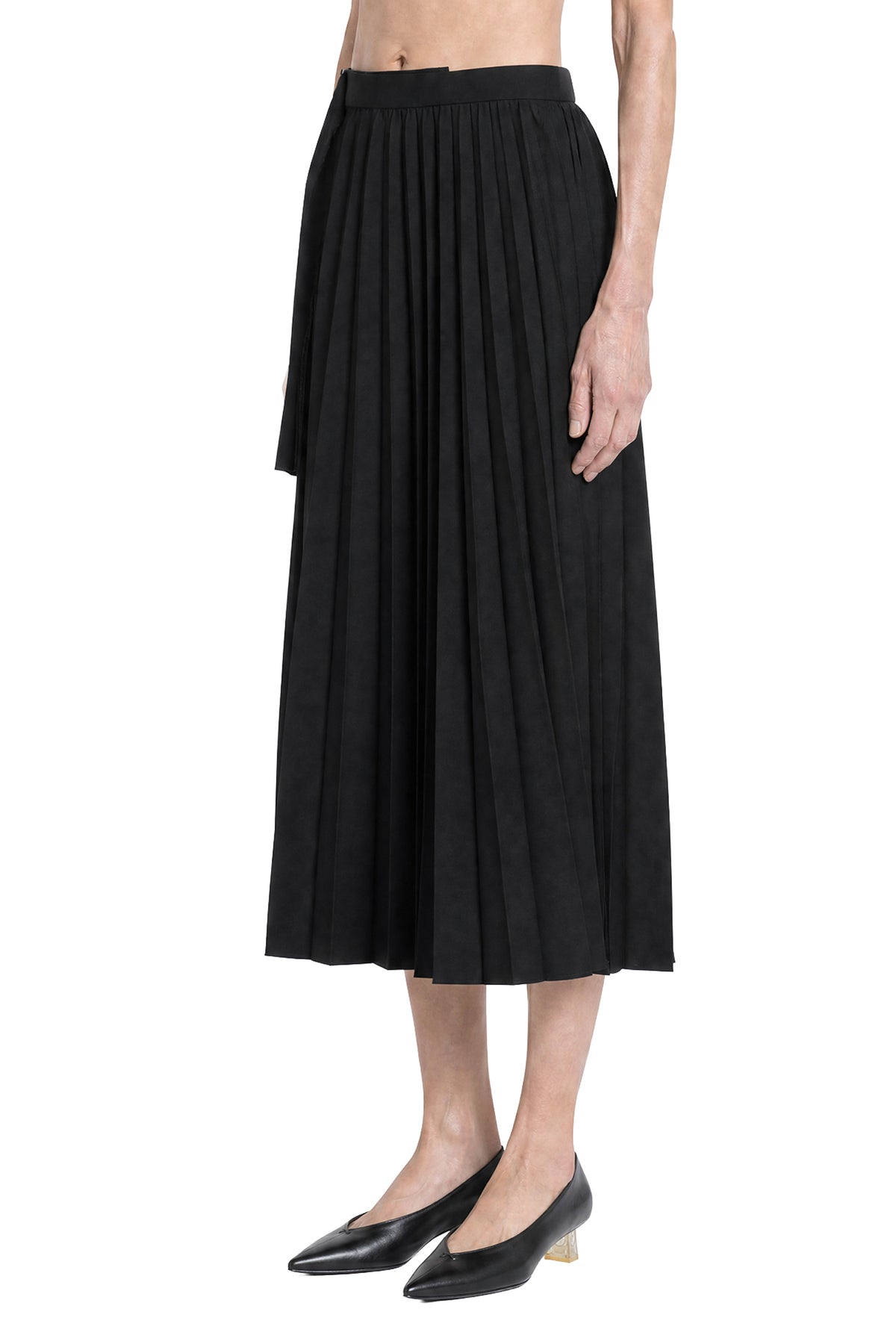 SACAI Double-Faced Herringbone x Suiting Skirt woman