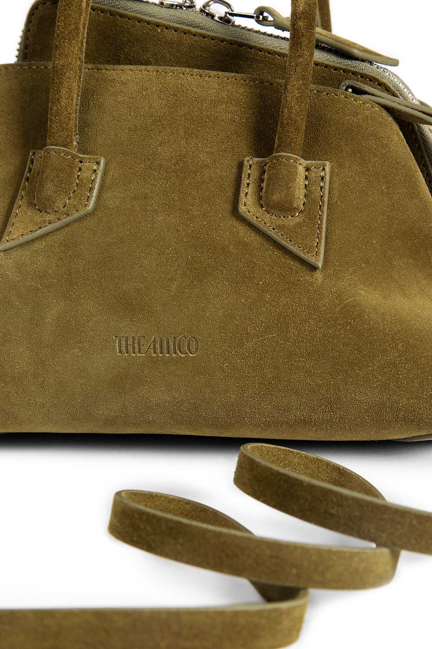 La Passeggiata Mini Suede Top Handle Bag