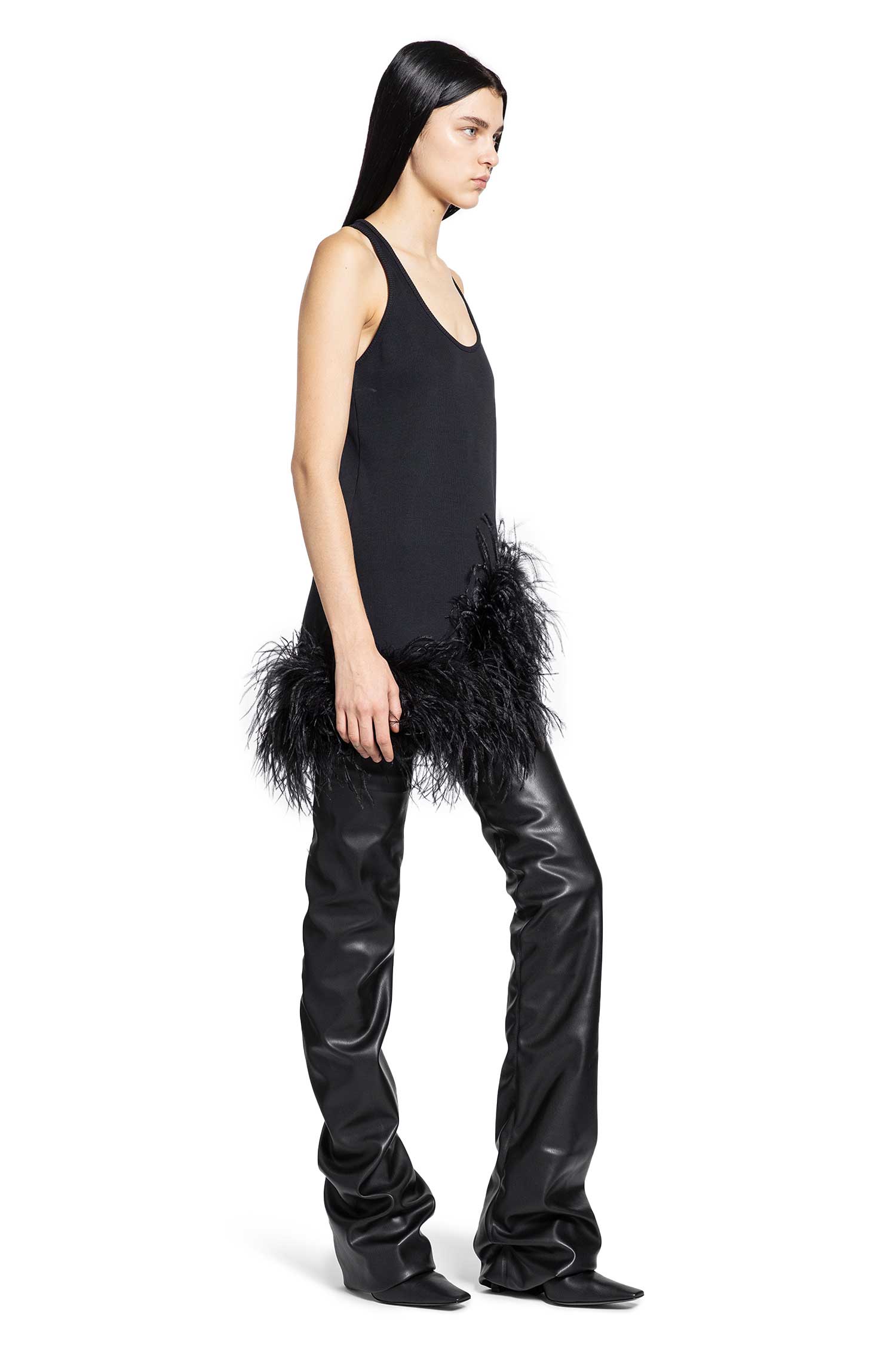 Cotton Rib with Embroidered Mini Dress