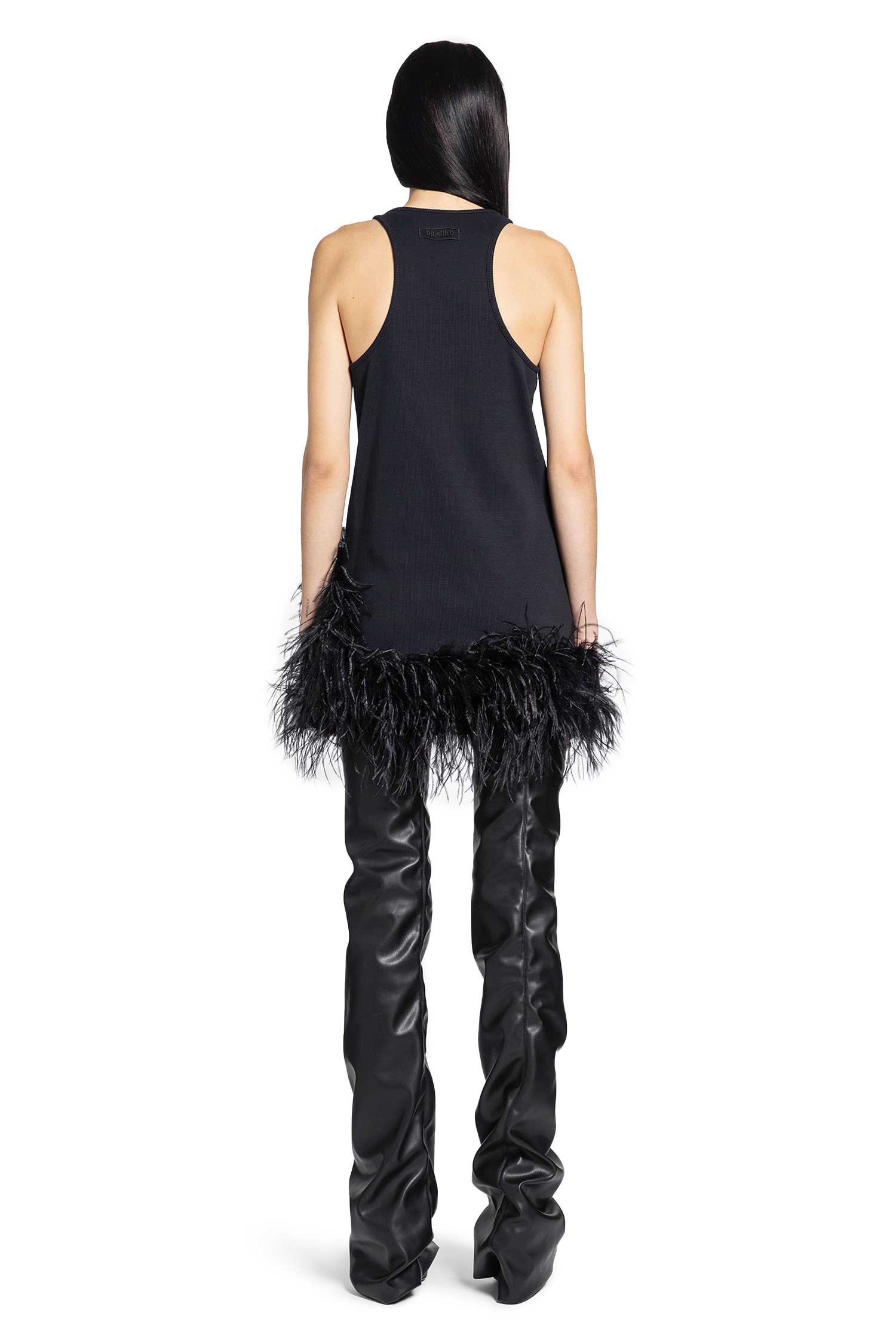 Cotton Rib with Embroidered Mini Dress