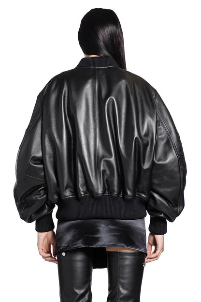 Leather Bomber Jacket