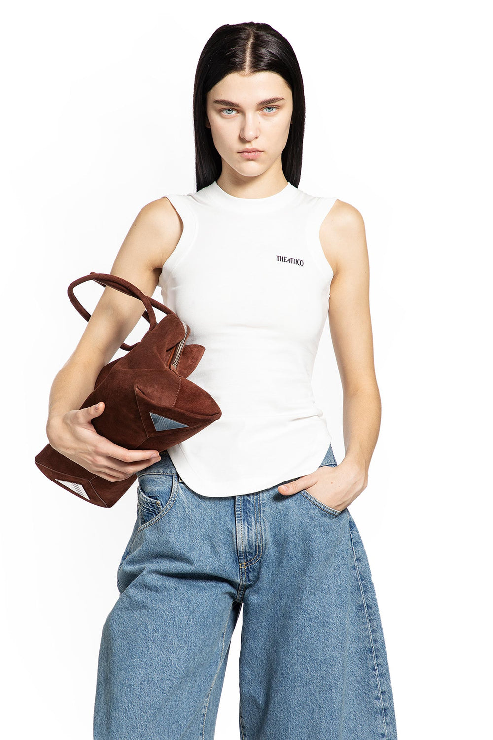 THE ATTICO Light Jersey Tank Top woman