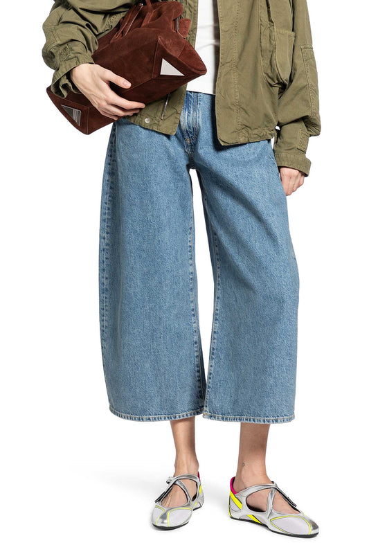 Washed Denim Long Pants