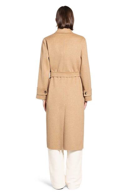 Camel Long Robe Coat