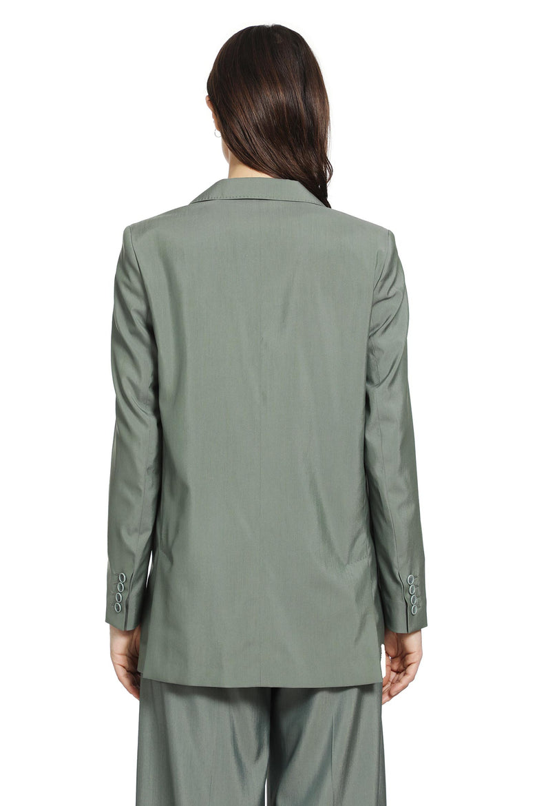 MAX MARA Double-breasted Wool and Silk Blazer woman