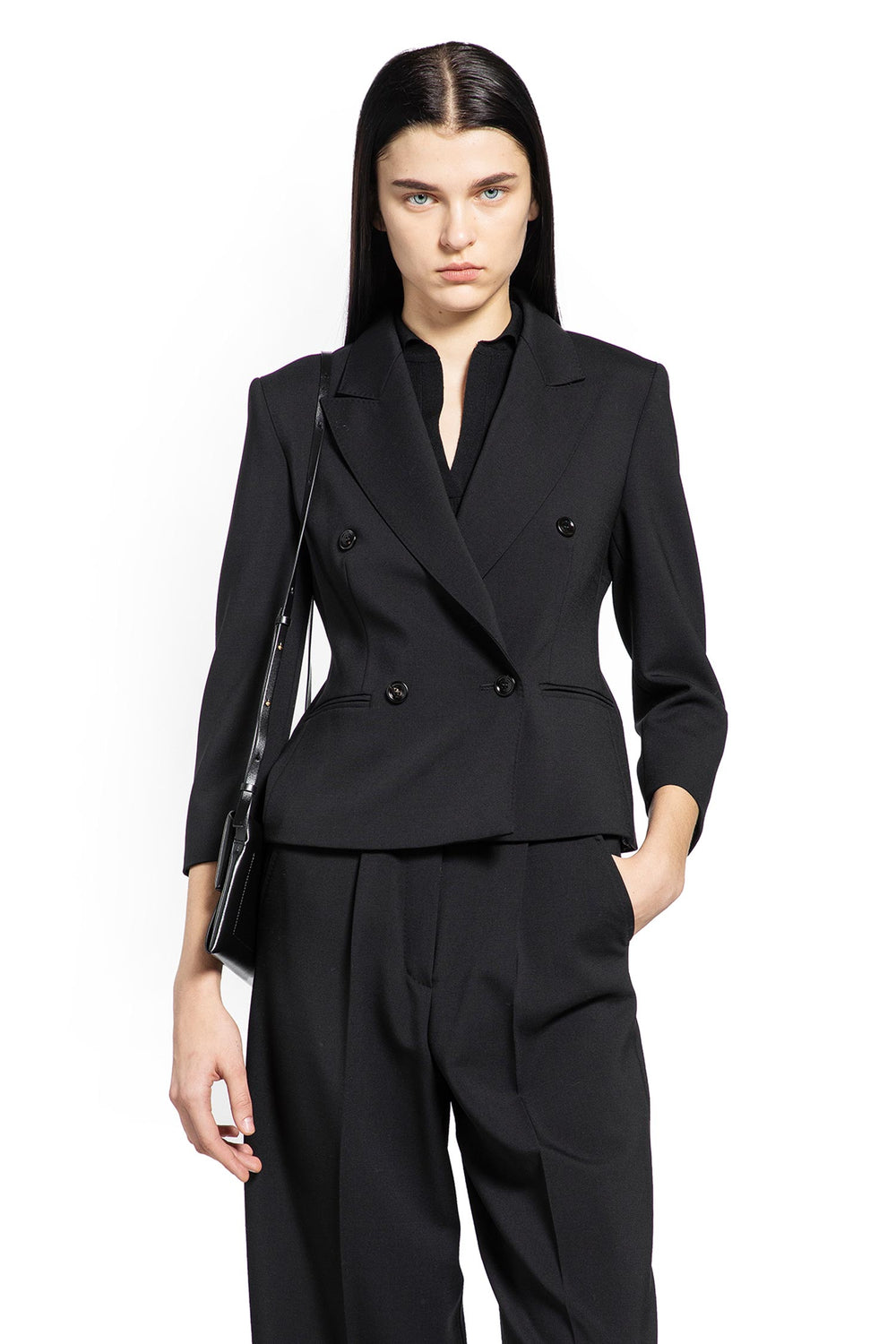 MAX MARA Wollen Cloth Cropped Blazer woman