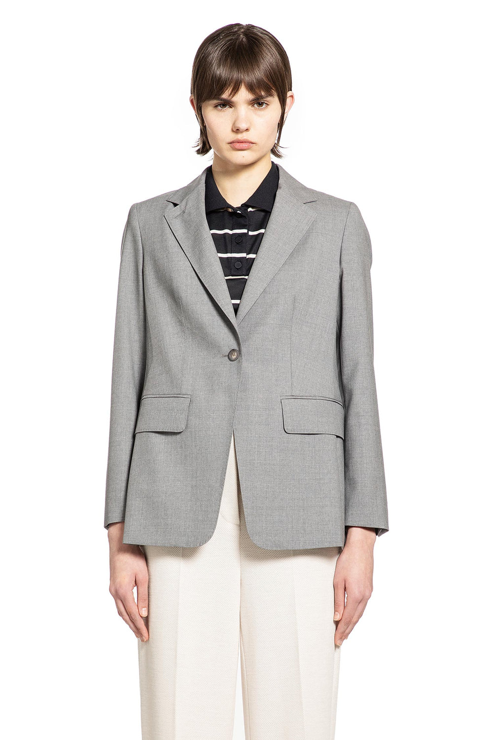 MAX MARA Single-breasted Wollen Cloth Blazer woman