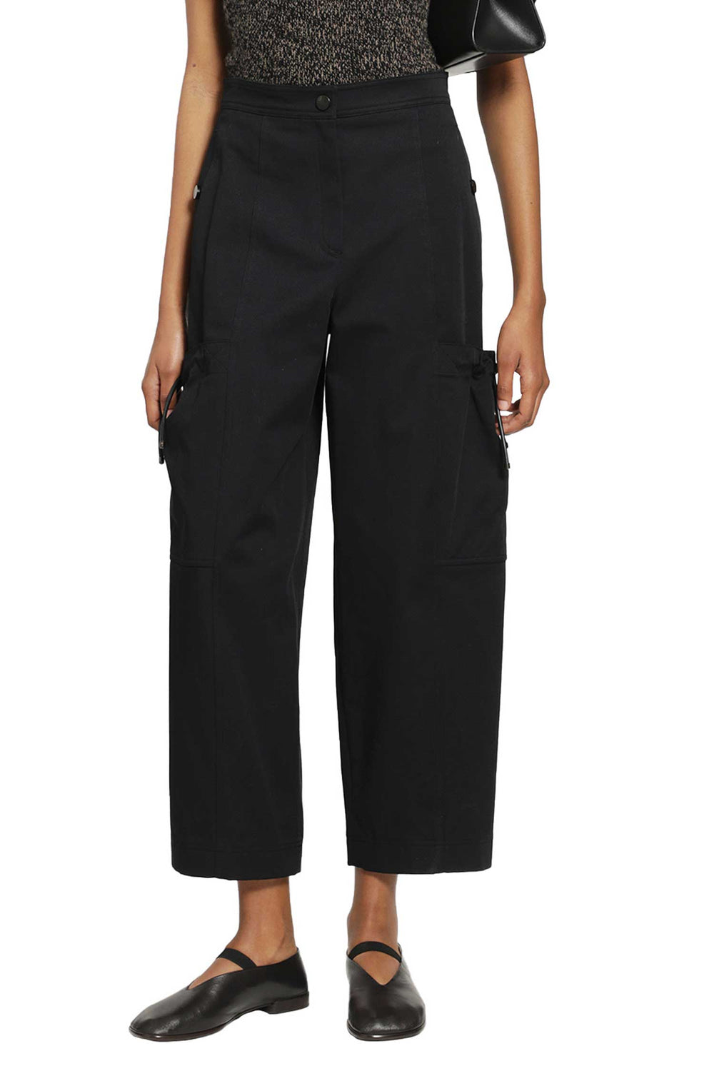 MAX MARA Stretch Cotton Cargo Trousers woman