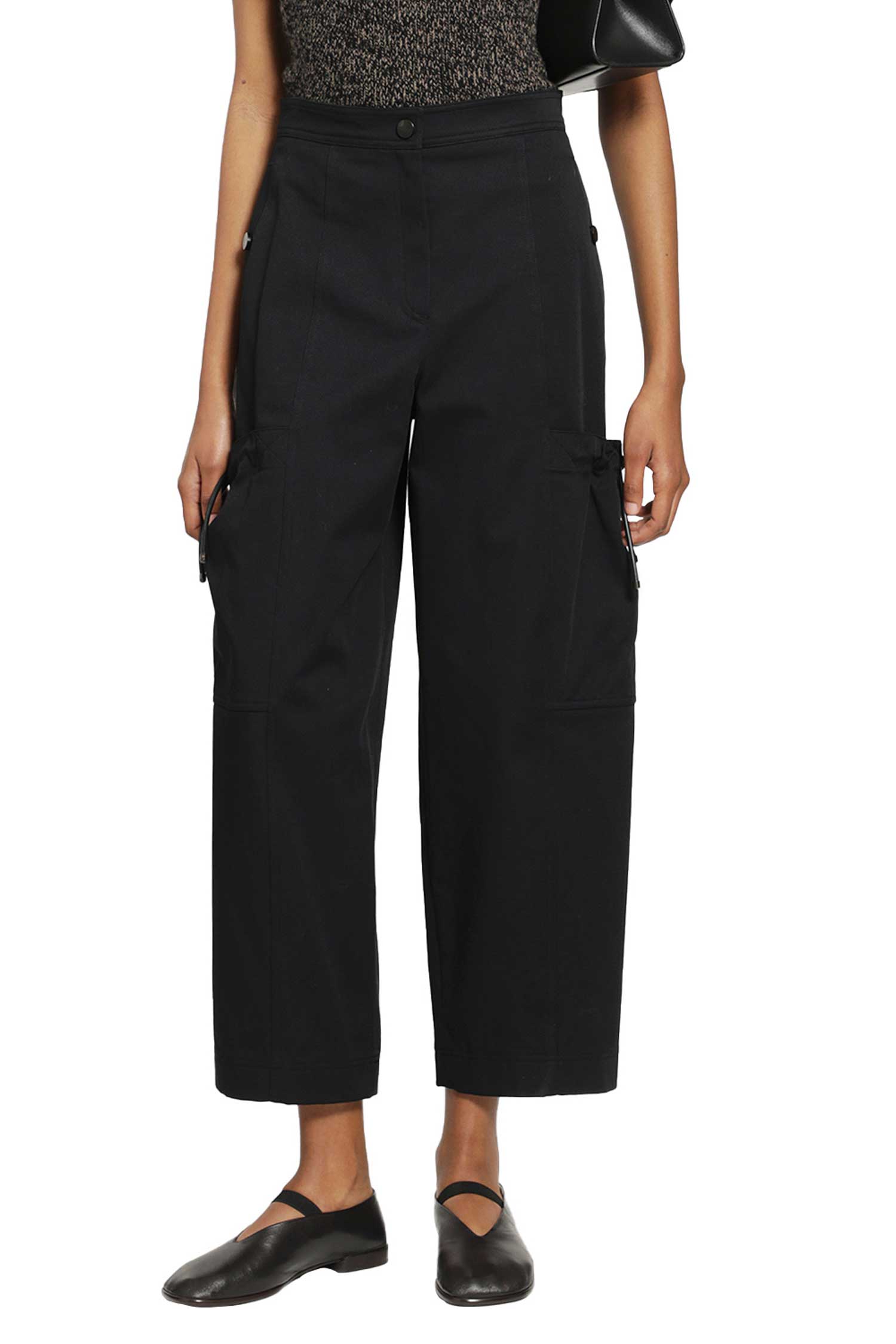 Stretch Cotton Cargo Trousers