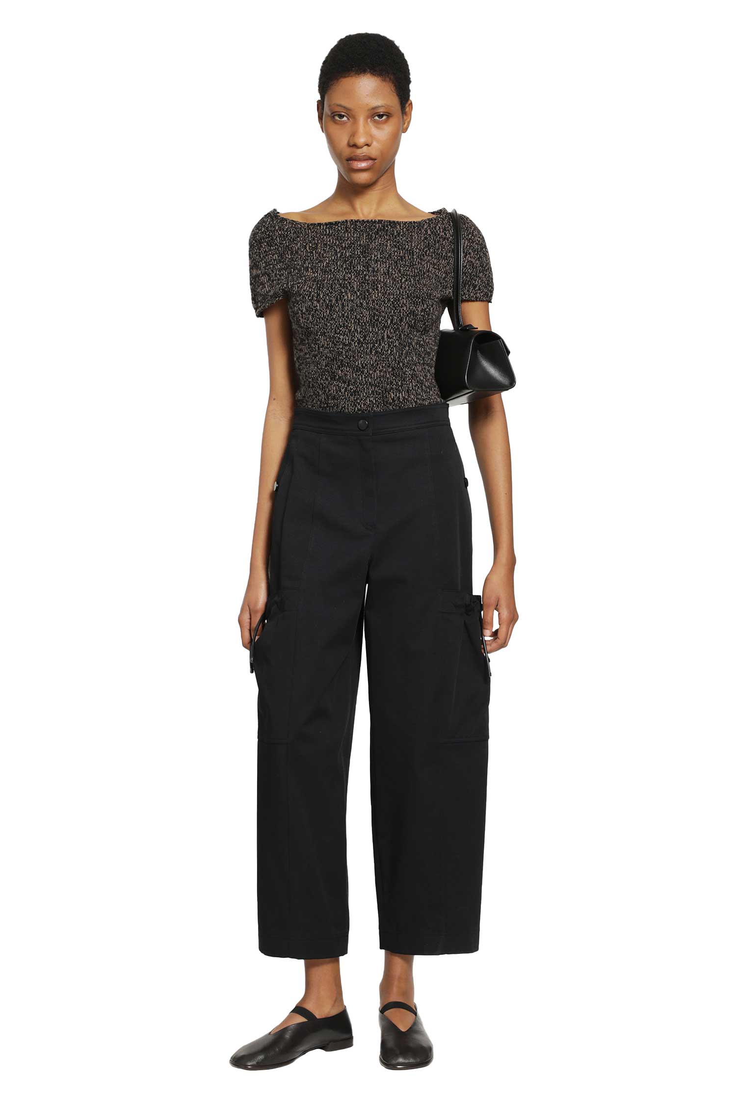 Stretch Cotton Cargo Trousers