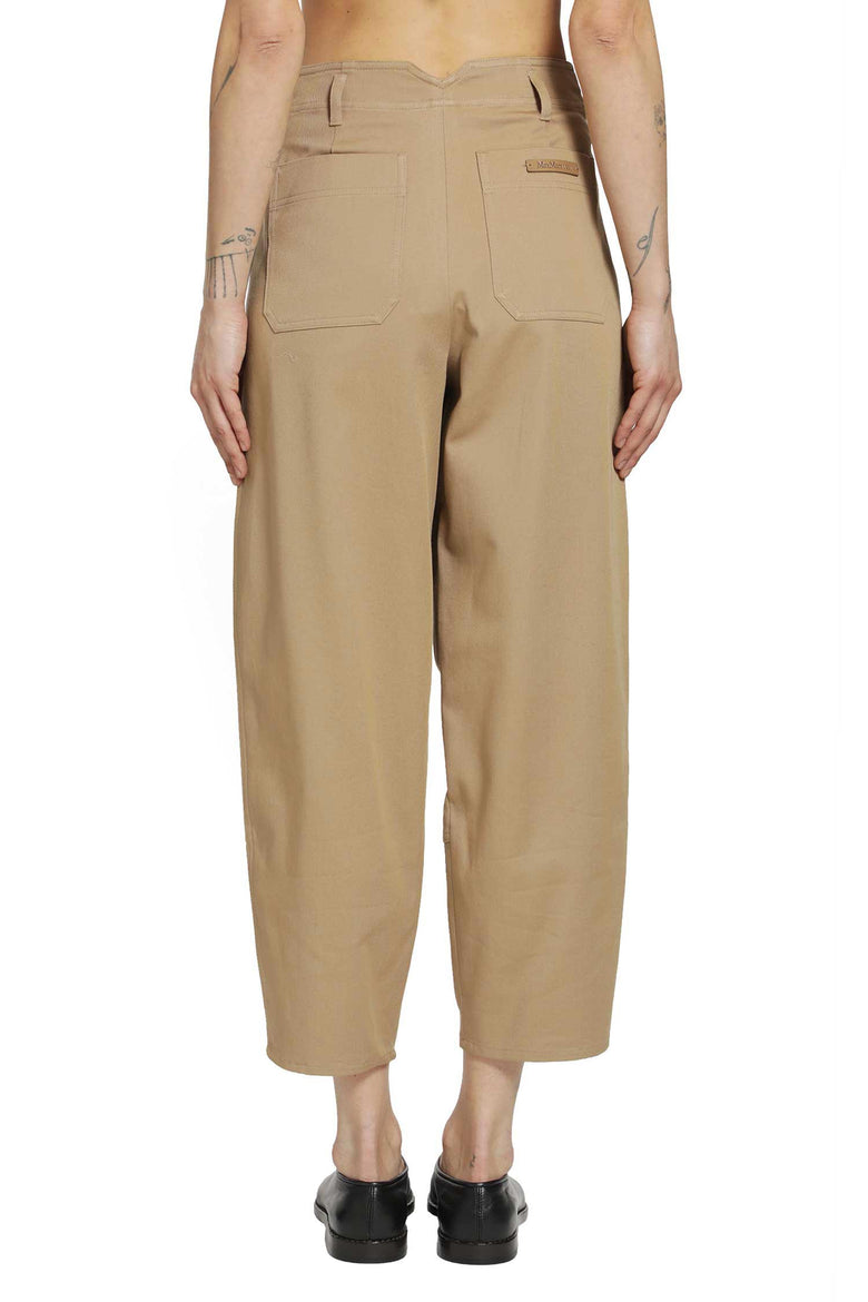 MAX MARA Cotton Bull Denim Cargo Trousers woman