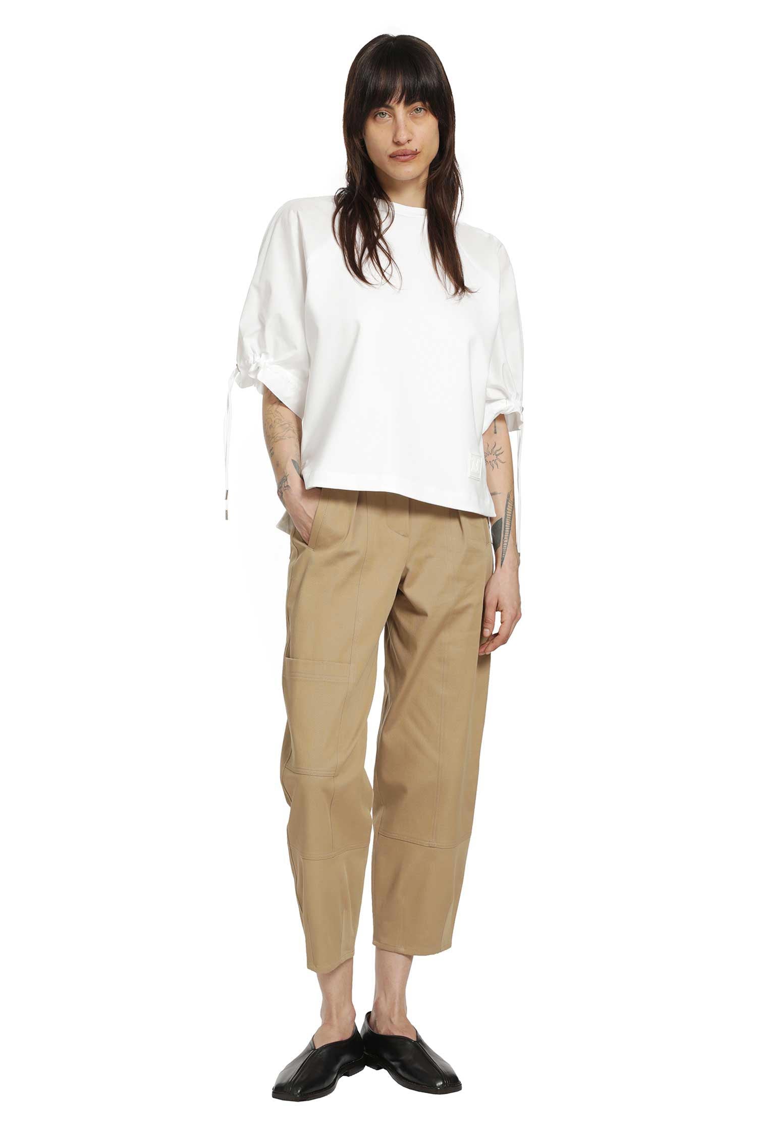 MAX MARA Cotton Bull Denim Cargo Trousers woman