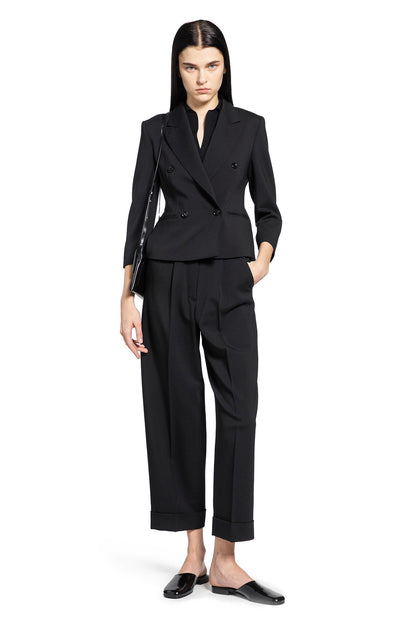 Cropped Wool Tailored Trousers
