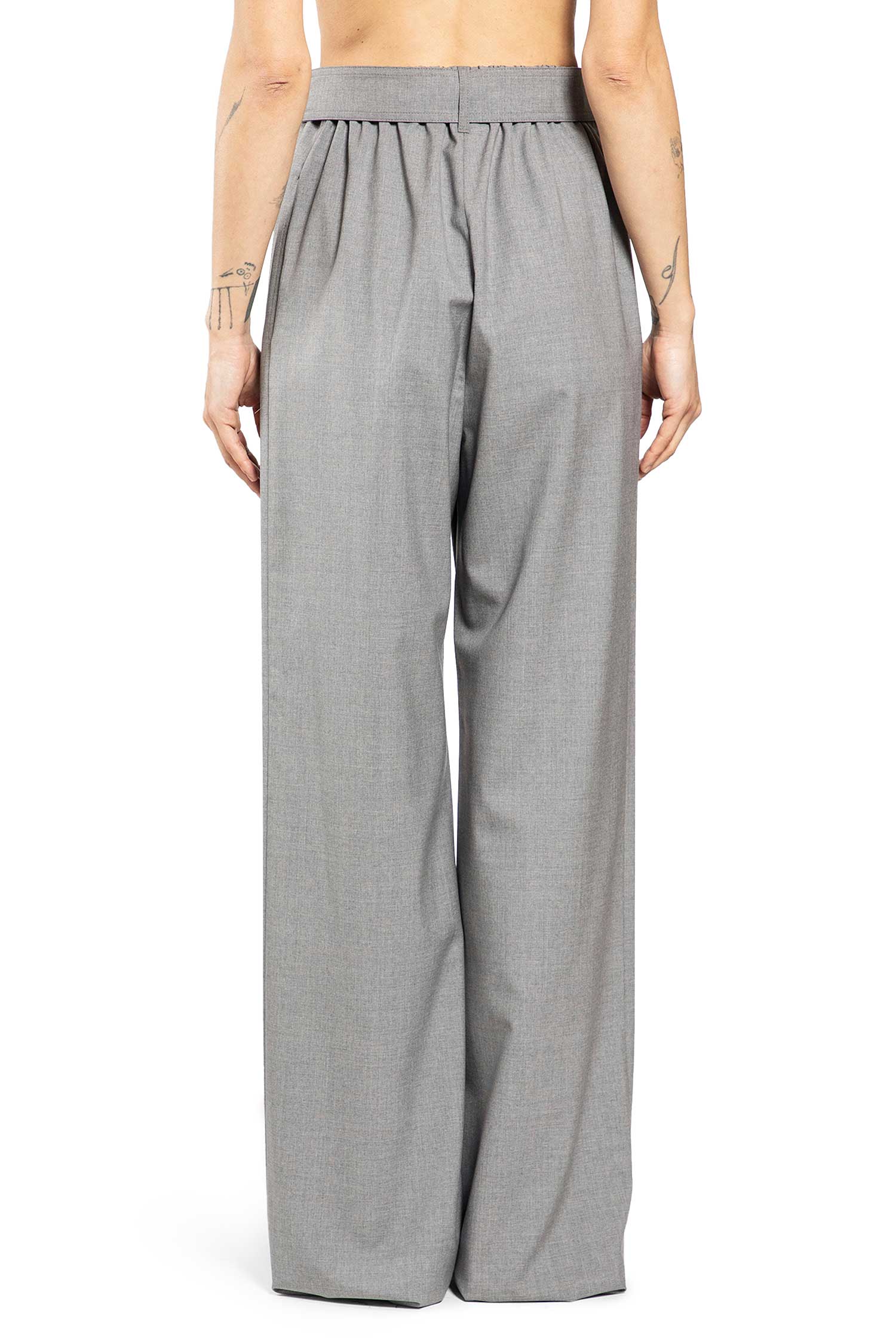 Stretch Wool Cloth Trousers