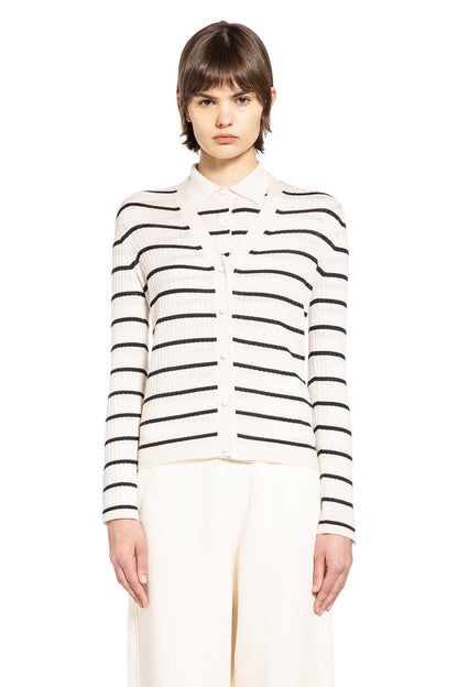 Striped Silk Cashmere Cardigan
