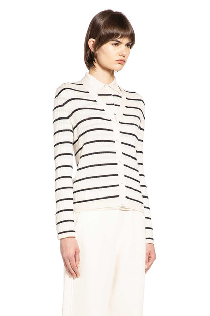 Striped Silk Cashmere Cardigan