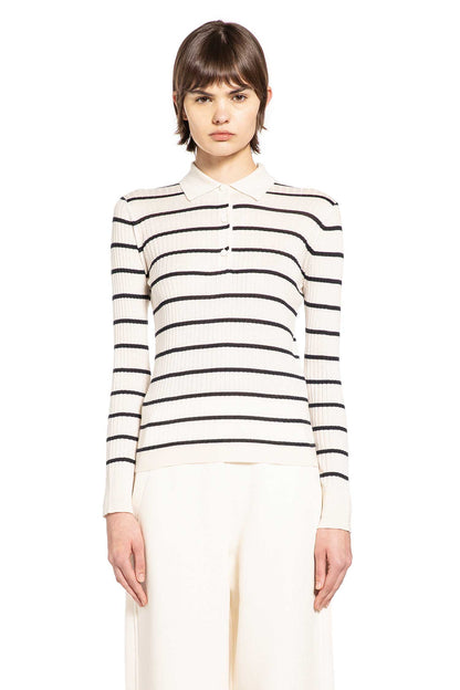 Striped Cashmere Silk Polo