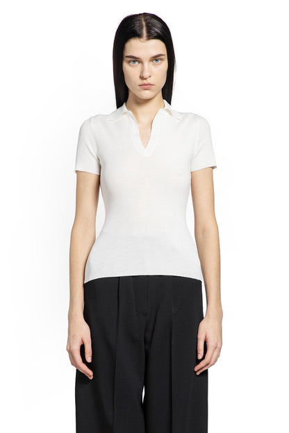 Rib-Knit Wool Polo Shirt