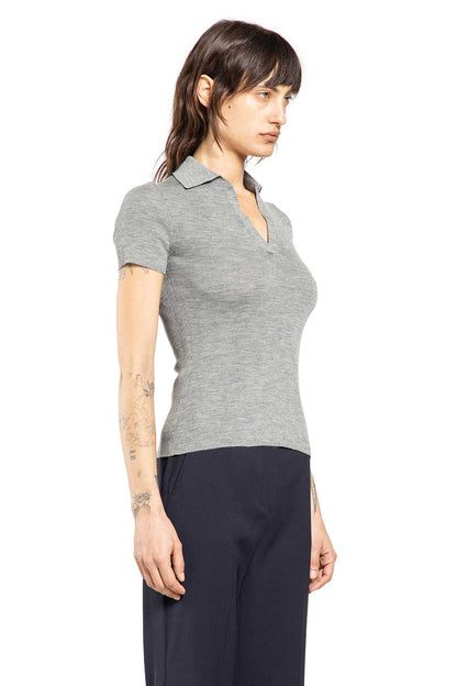 Ribbed-Knit Polo Shirt