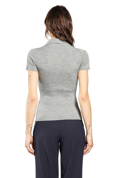 Ribbed-Knit Polo Shirt